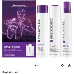 Volumizing trio from Paul Mitchell comes in a box featuring gorgeous “neon light